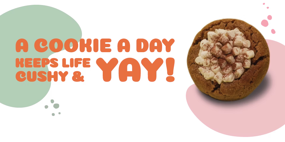 A COOKIE A DAY KEEPS LIFE CUSHY & YAY!